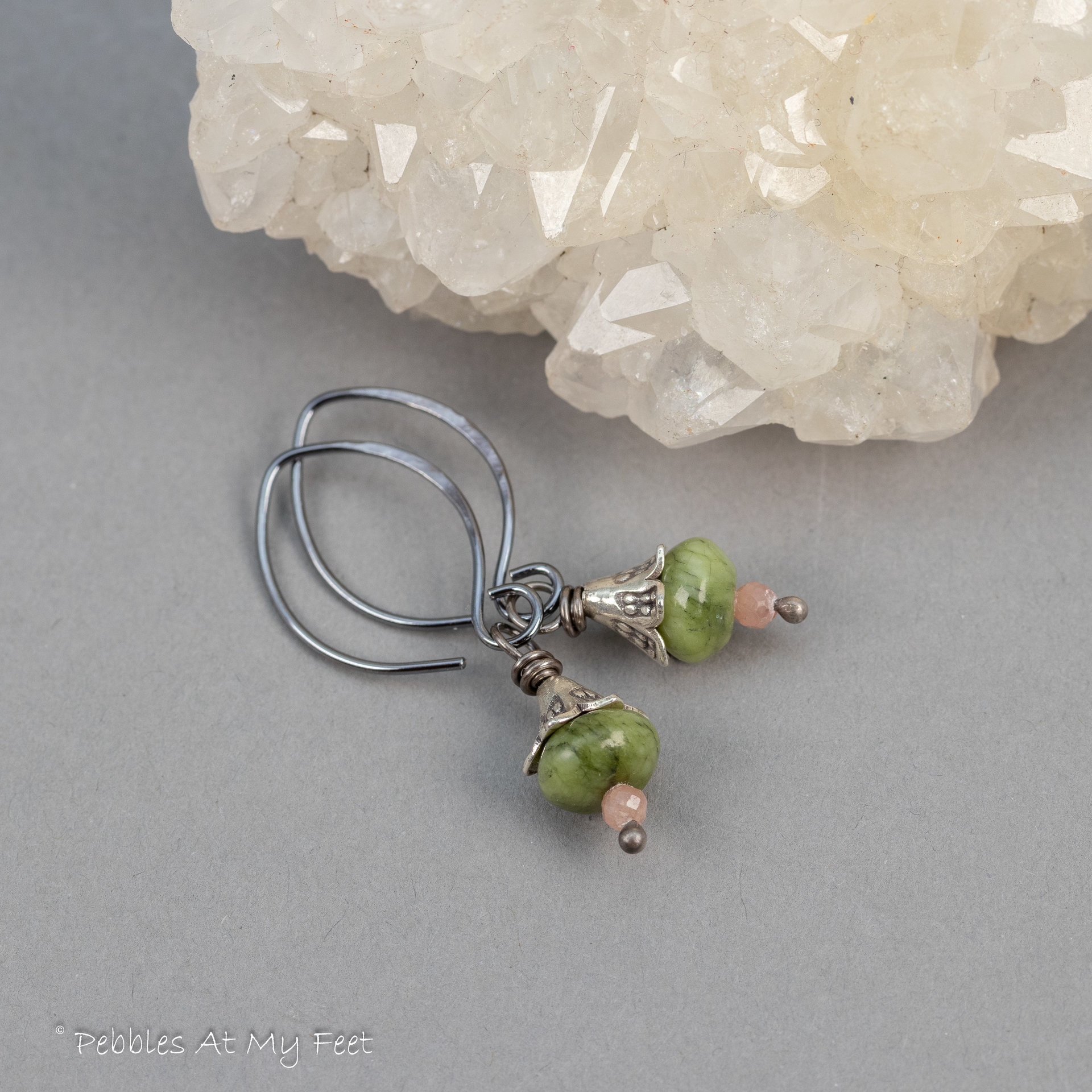 Dainty Stone Drop Earrings in Spring Colors